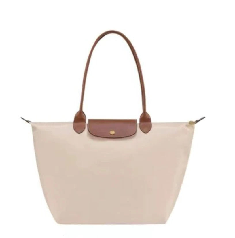 Top Handle Bag with Structured Body and Secure Closure, Compact Design