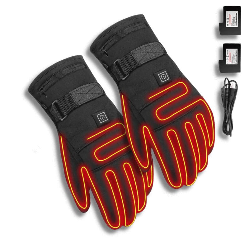 Heated Gloves with Touchscreen Fingertips and 3 Heat Modes, Wind Resistant