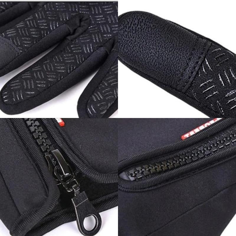Touchscreen Winter Gloves with Full Palm Conductive Material and Silicone Grip, Neoprene Shell