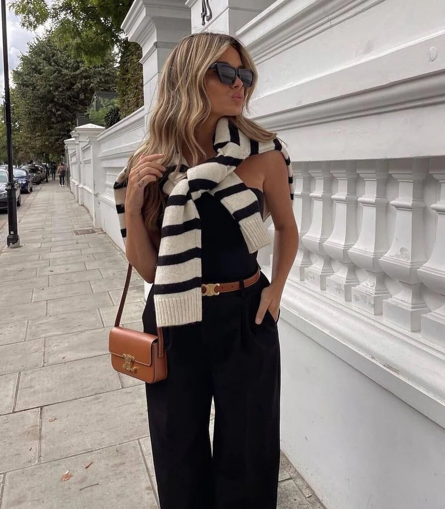 Waist Belt with Gold Buckle for Casual and Formal Wear