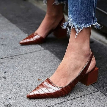 Women's Dress Pumps with Contoured Arch Support and Cushioned Sole