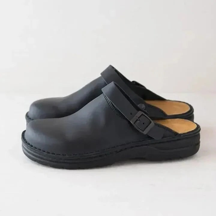 Men's Slip On Clogs with Textured Grip Sole and Contoured Arch Support