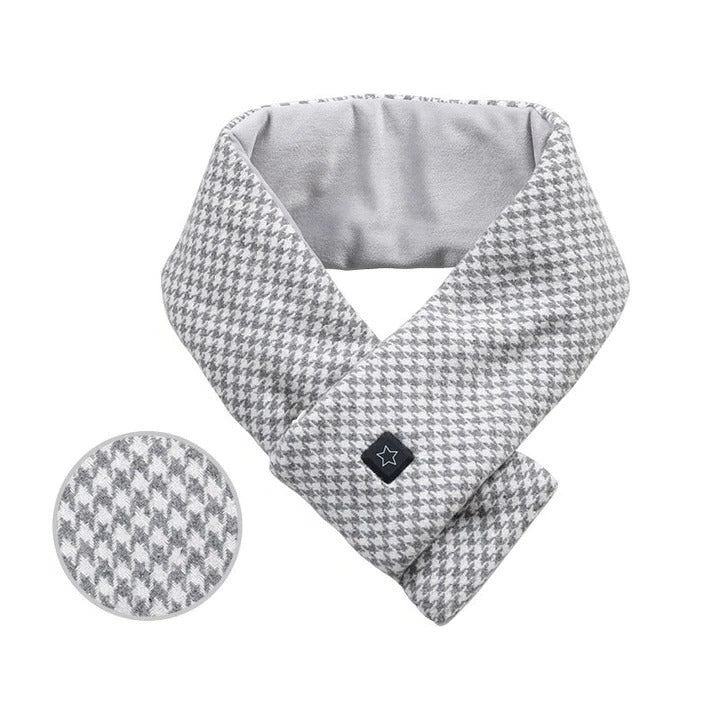 Heated Scarf with Repositionable Pad and Three Temperature Settings