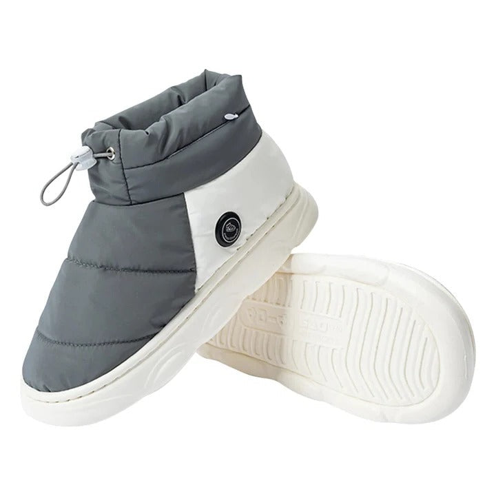 Heated Booties with USB Power Bank Operation and 3 Temperature Settings, Non-Slip Soles