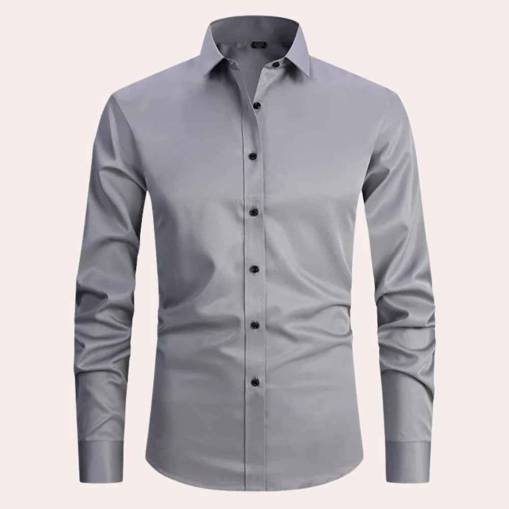 Stretch Shirt for Men with Breathable Weave and Layering Design