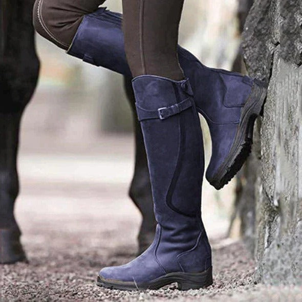 Women's Winter Boots with Non-Slip Traction and Ankle Support, Brown