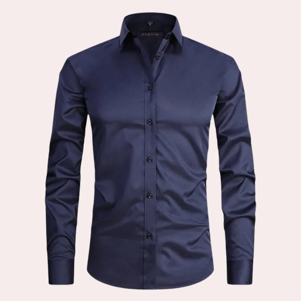 Stretch Shirt for Men with Breathable Weave and Layering Design