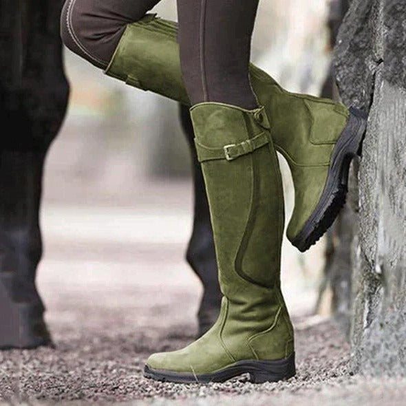 Women's Winter Boots with Non-Slip Traction and Ankle Support, Brown