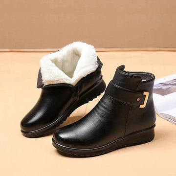 Lace-Up Ankle Boot with Arch Support and Flexible Grip Outsole