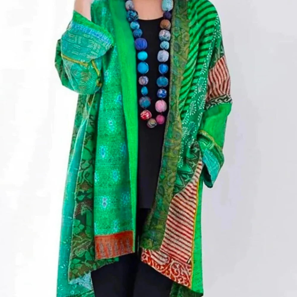 Women's Open Front Cardigan with Relaxed Fit, S-5XL