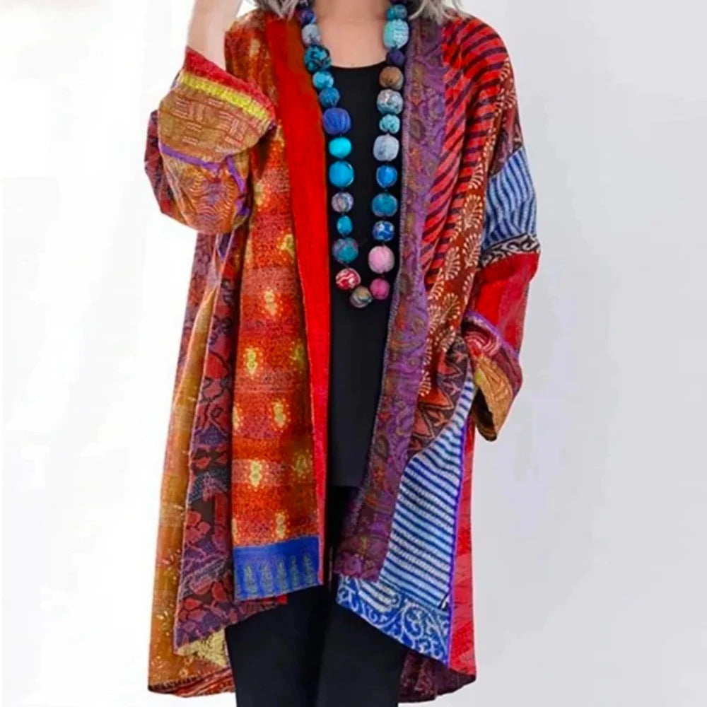 Women's Open Front Cardigan with Relaxed Fit, S-5XL