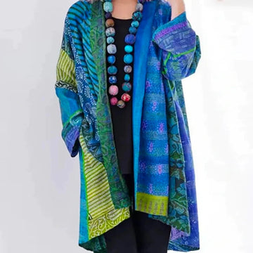 Women's Open Front Cardigan with Relaxed Fit, S-5XL