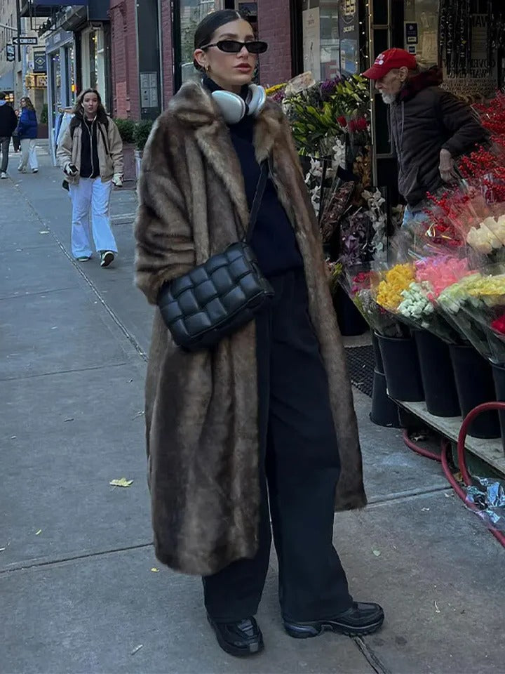 Trench Coat with Extended Hip Length and Relaxed Fit for Layering
