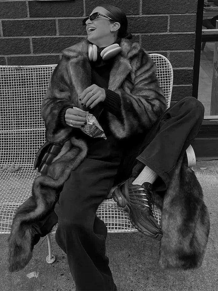 Trench Coat with Extended Hip Length and Relaxed Fit for Layering