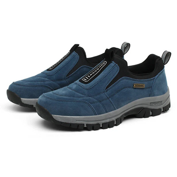 Orthopedic Hiking Shoes with Dual Zone Cushioning and Slip-On Design, High Traction Sole