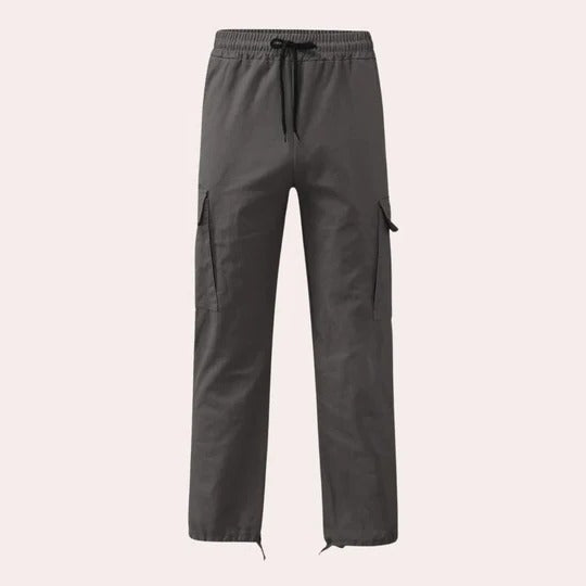 Cargo Pants for Men with Straight Fit and Multiple Side Pockets