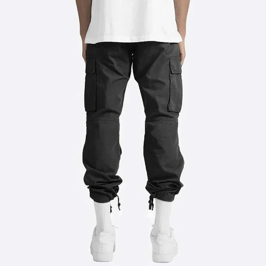 Cargo Pants for Men with Straight Fit and Multiple Side Pockets
