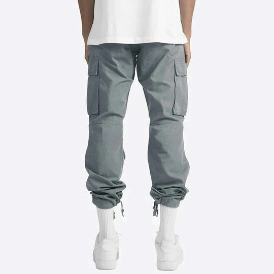 Cargo Pants for Men with Straight Fit and Multiple Side Pockets