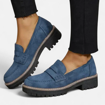Slip On Loafers with Arch Support and Rounded Toe Box for All Day Wear