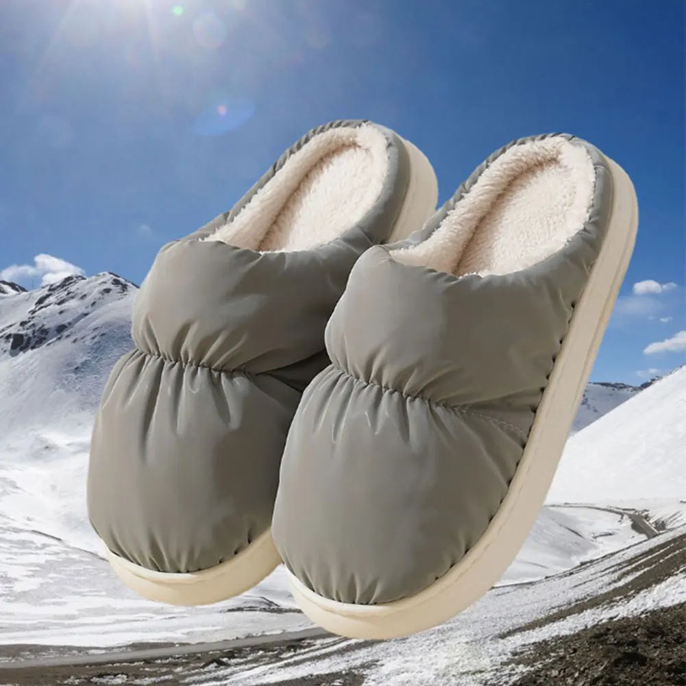 USB Heated Slippers with Plush Interior and Stretchy Fit