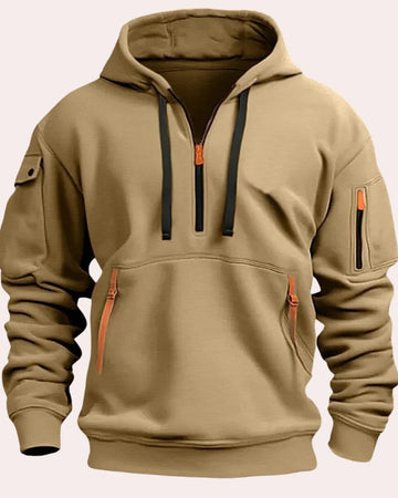 Hooded Pullover with Soft Knit Fabric and Modern Regular Fit