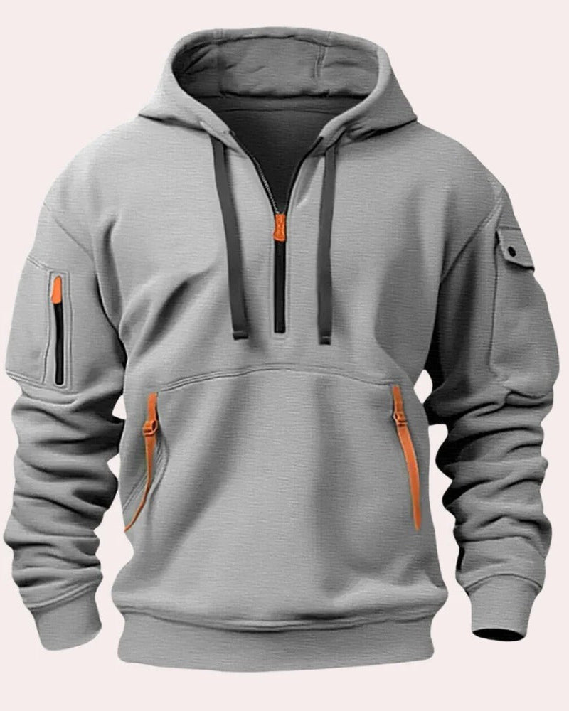 Hooded Pullover with Soft Knit Fabric and Modern Regular Fit