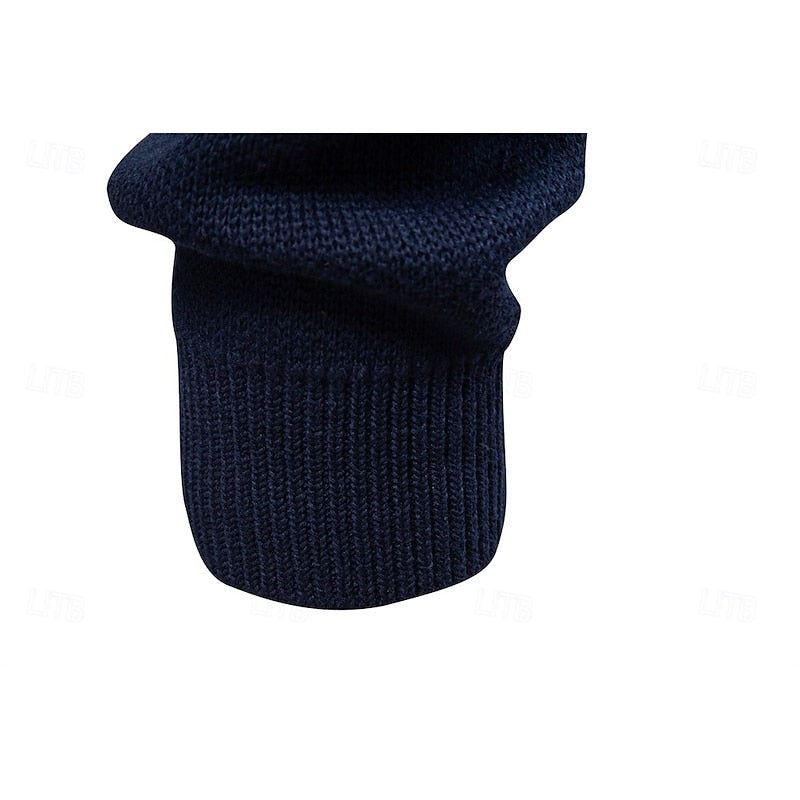 Fair Isle Cardigan with Full Zip and Stand Collar, Ribbed Trim