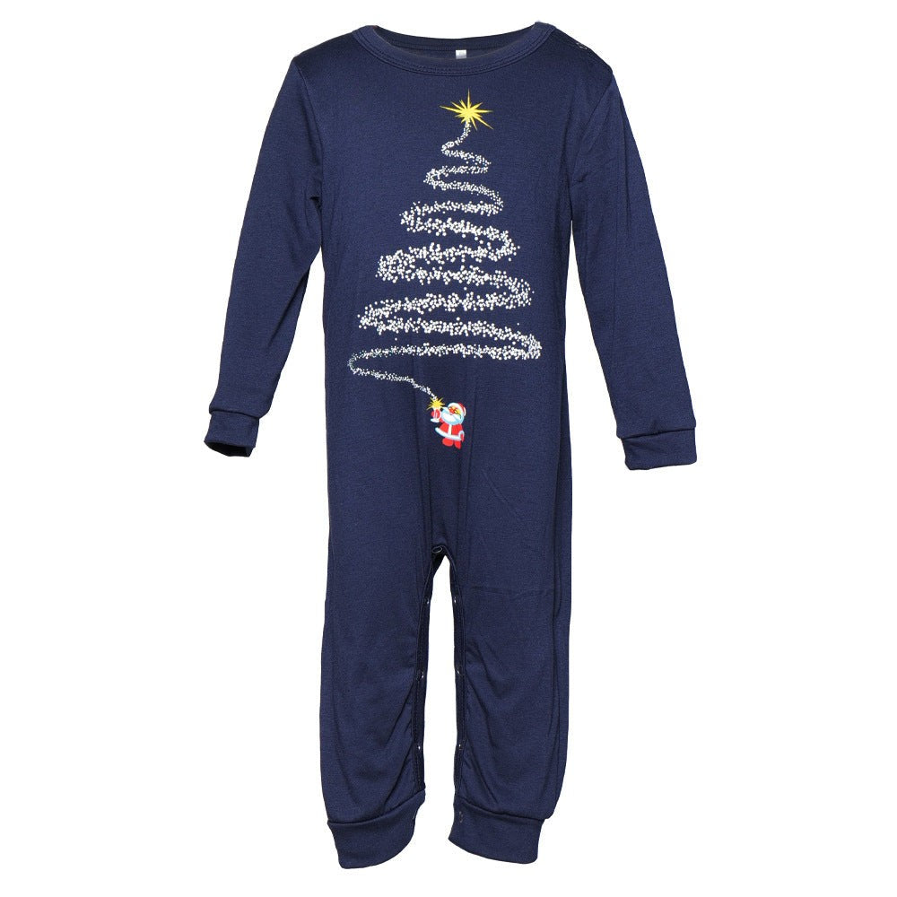 Family Matching Christmas Pajama Set with Reindeer and Snowflake Design