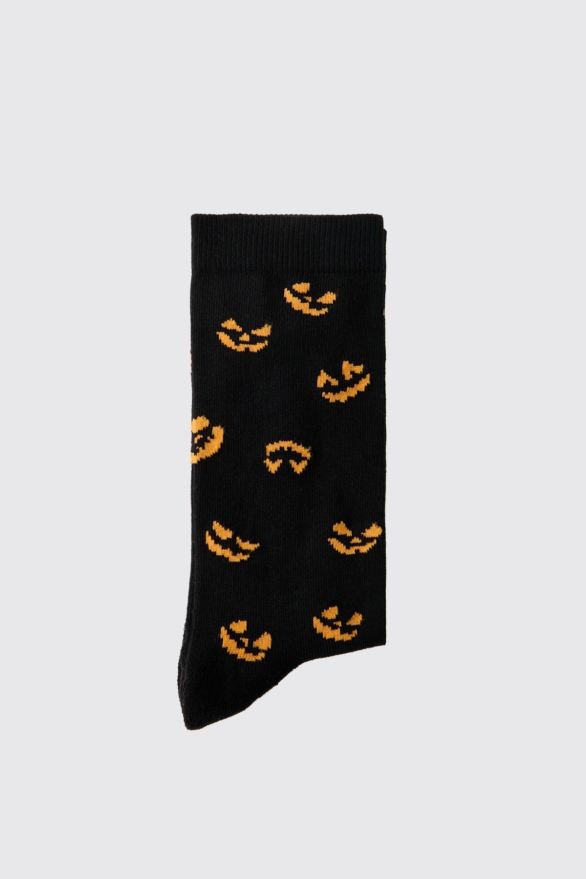 Jack O Lantern Crew Socks with Cotton Blend and Elasticated Cuff