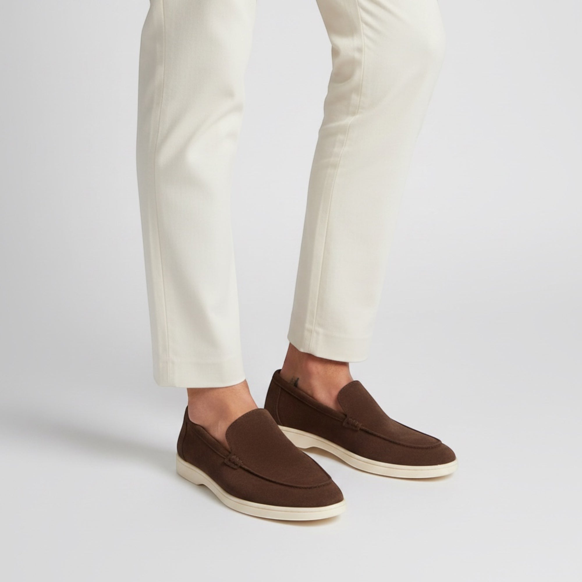 Comfortable men's vacation slip-on loafers, essential summer shoes for beach and travel, classic style.