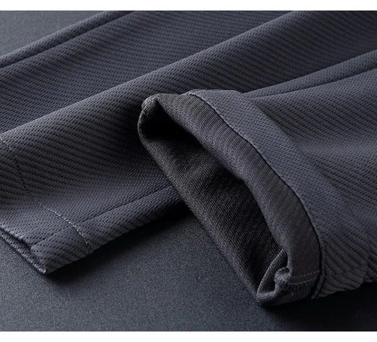Men's Two Piece Tracksuit with Stretch Fabric and Athletic Fit for All Seasons