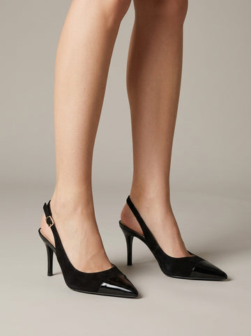 Women's Slingback Heels Pointed Toe - 7cm High