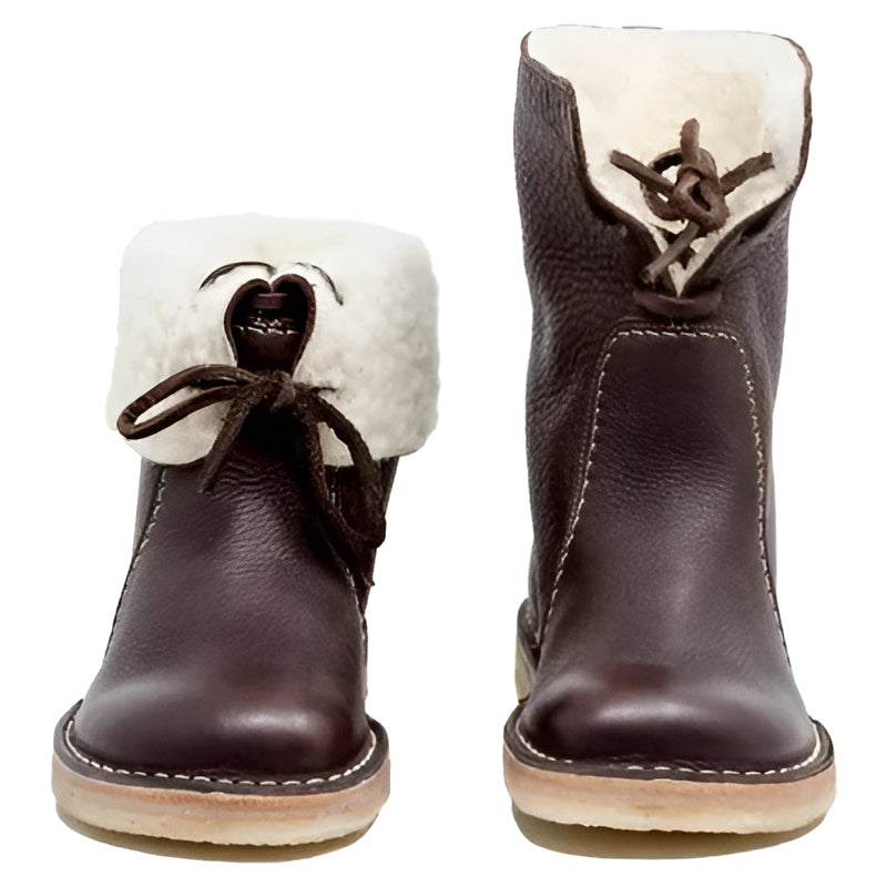 Winter Boots with European Wool Lining and Full Grain Shell, Crepe Rubber Sole