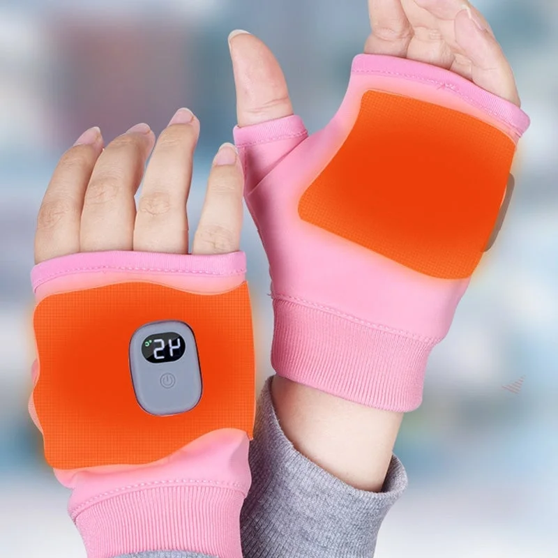 Heated Gloves with Three Temperature Settings and Fast Charging Cable