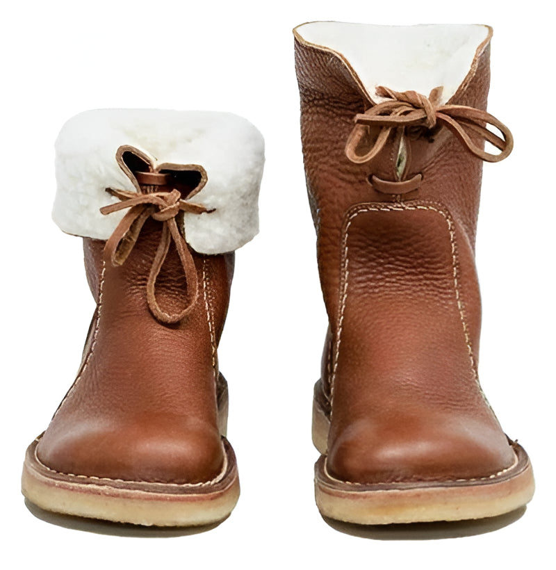 Winter Boots with European Wool Lining and Full Grain Shell, Crepe Rubber Sole