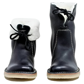Winter Boots with European Wool Lining and Full Grain Shell, Crepe Rubber Sole