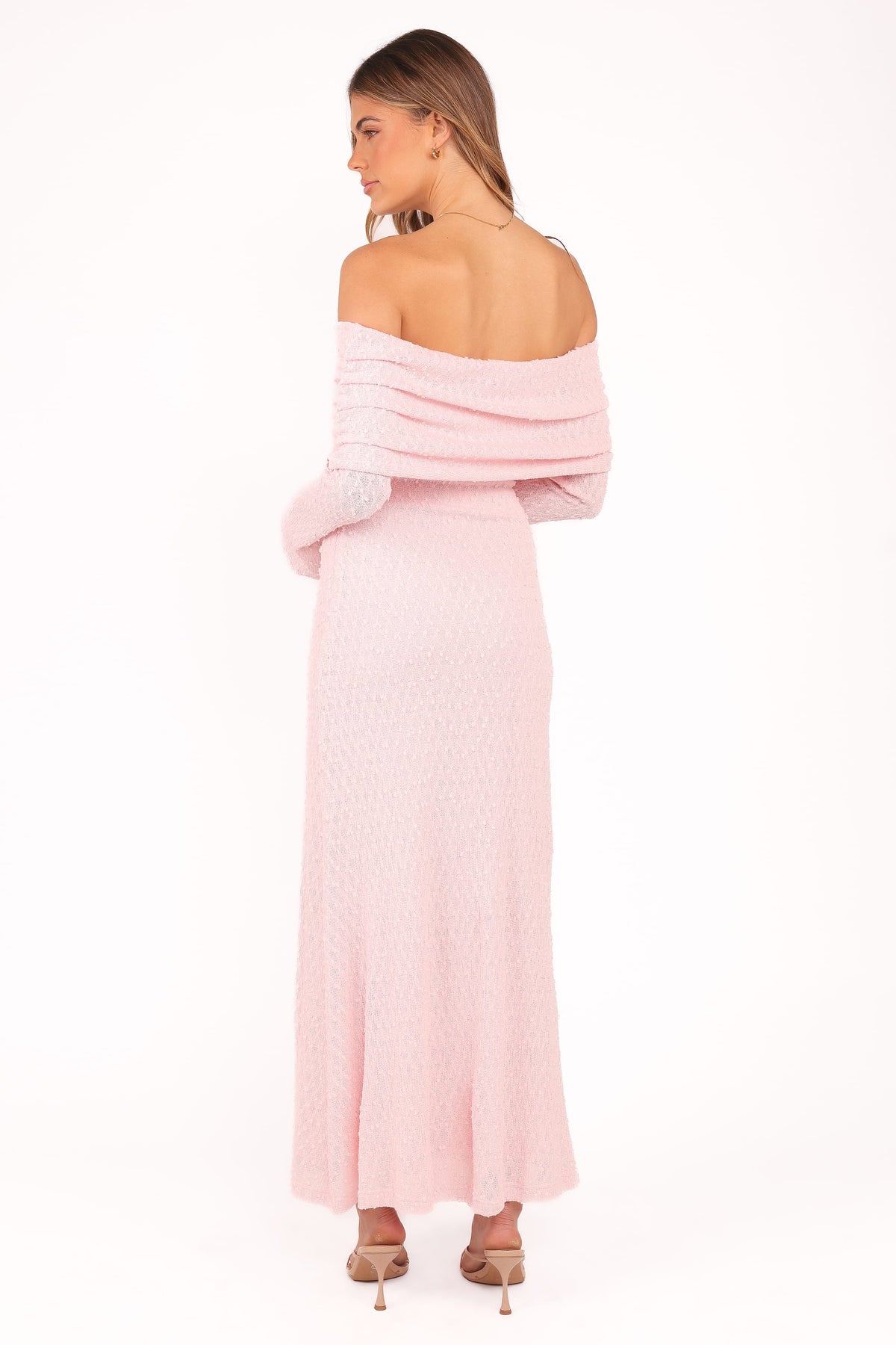 Petal and Pup USA DRESSES Wilma Off Shoulder Dress - Pink