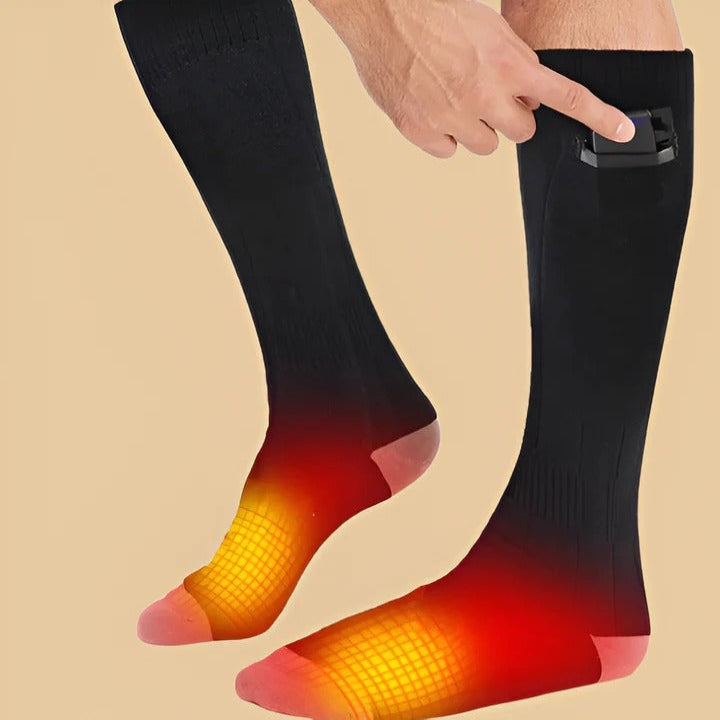 Heated Socks with Three Temperature Settings and 8-Hour Battery Life for Winter Activities