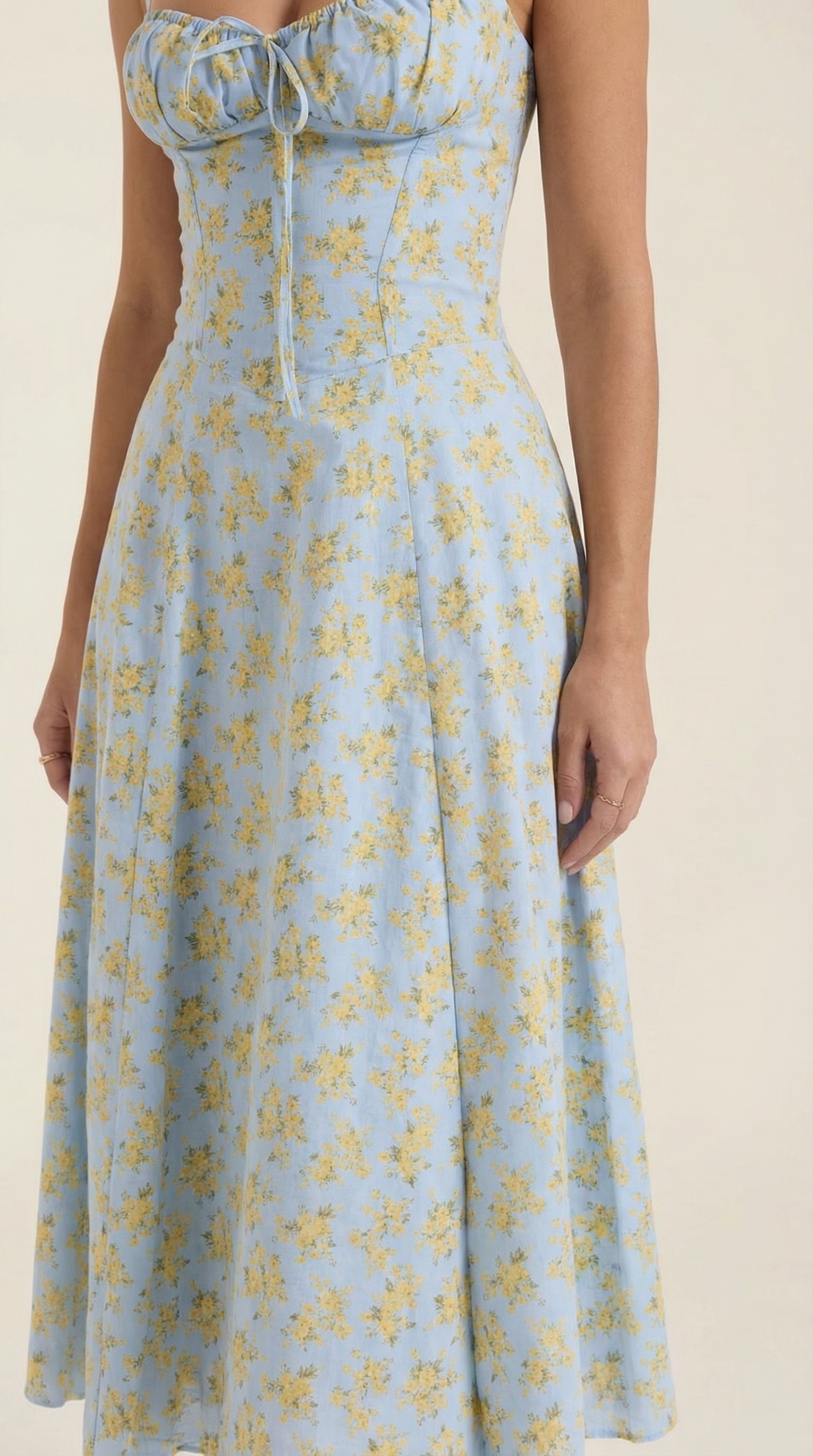 Women's Floral Midi Dress Sweetheart