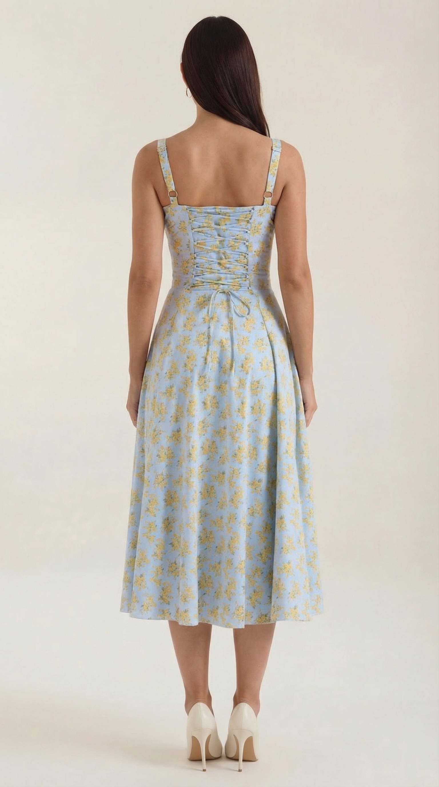 Women's Floral Midi Dress Sweetheart