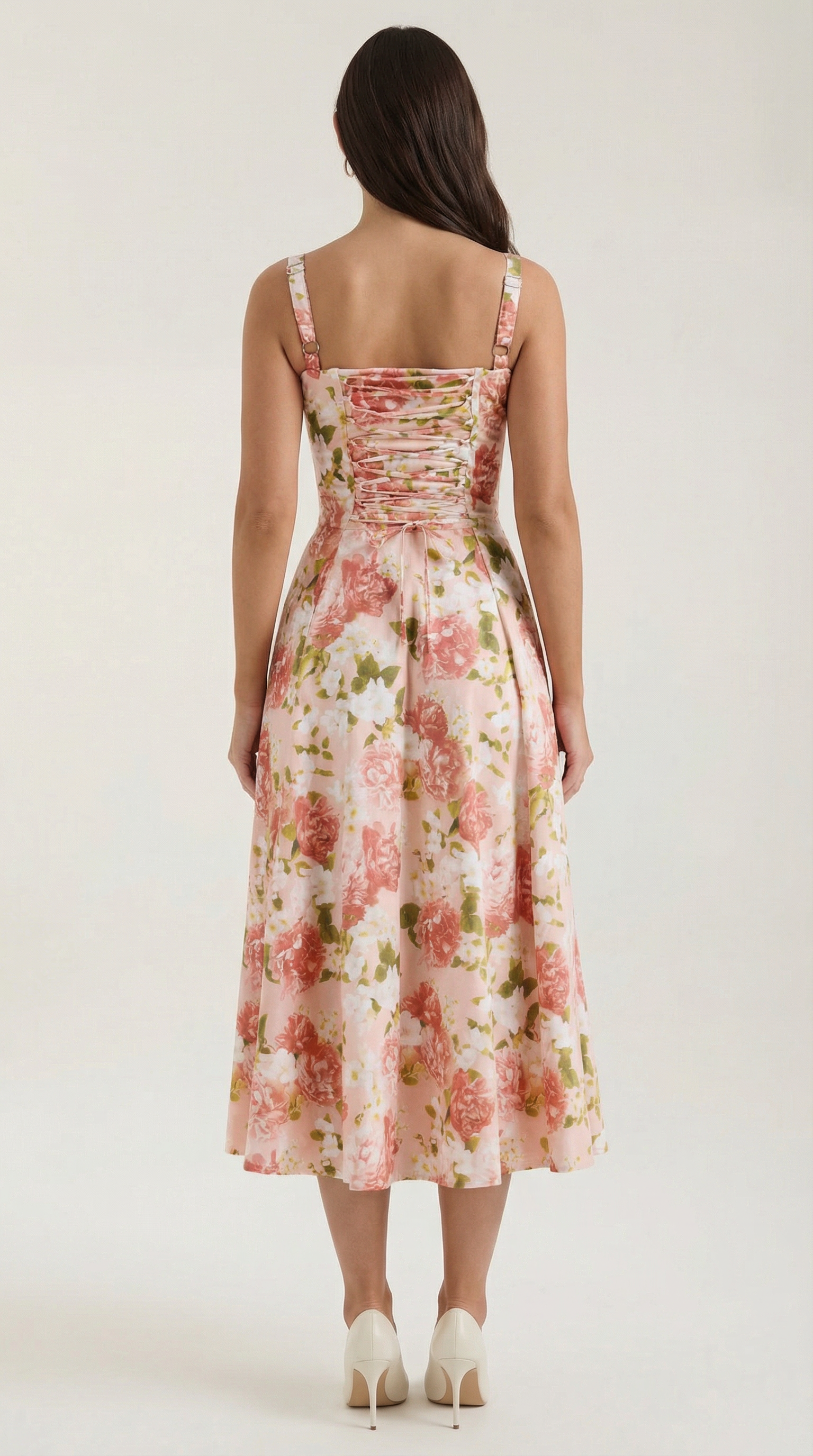 Women's Floral Midi Dress Sweetheart