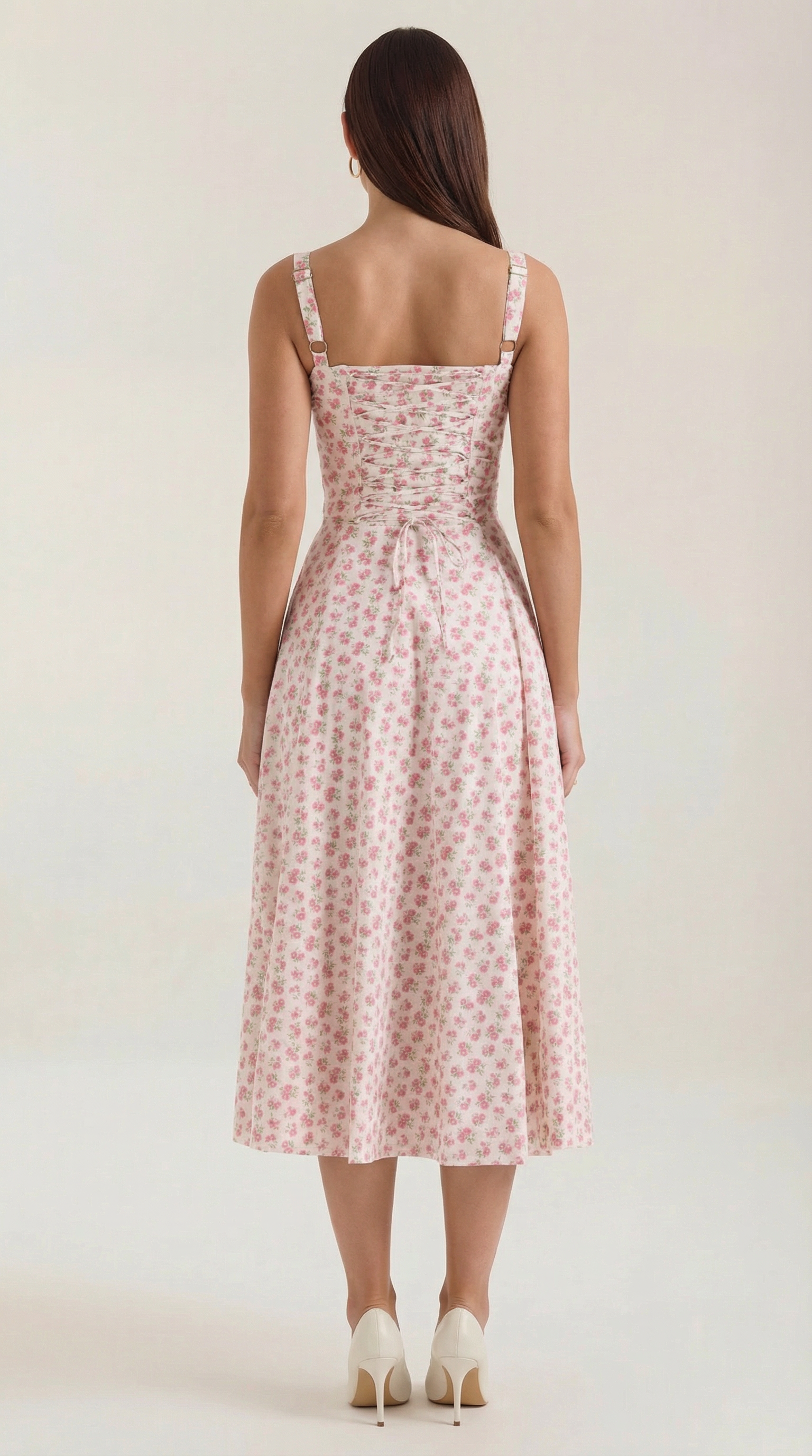 Women's Floral Midi Dress Sweetheart