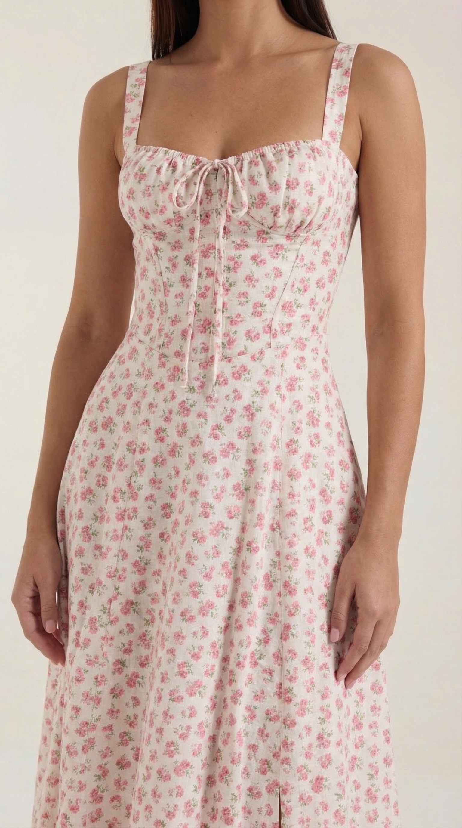 Women's Floral Midi Dress Sweetheart