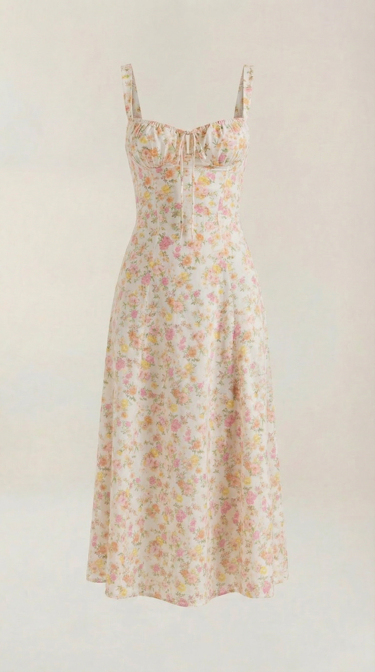 Women's Floral Midi Dress Sweetheart