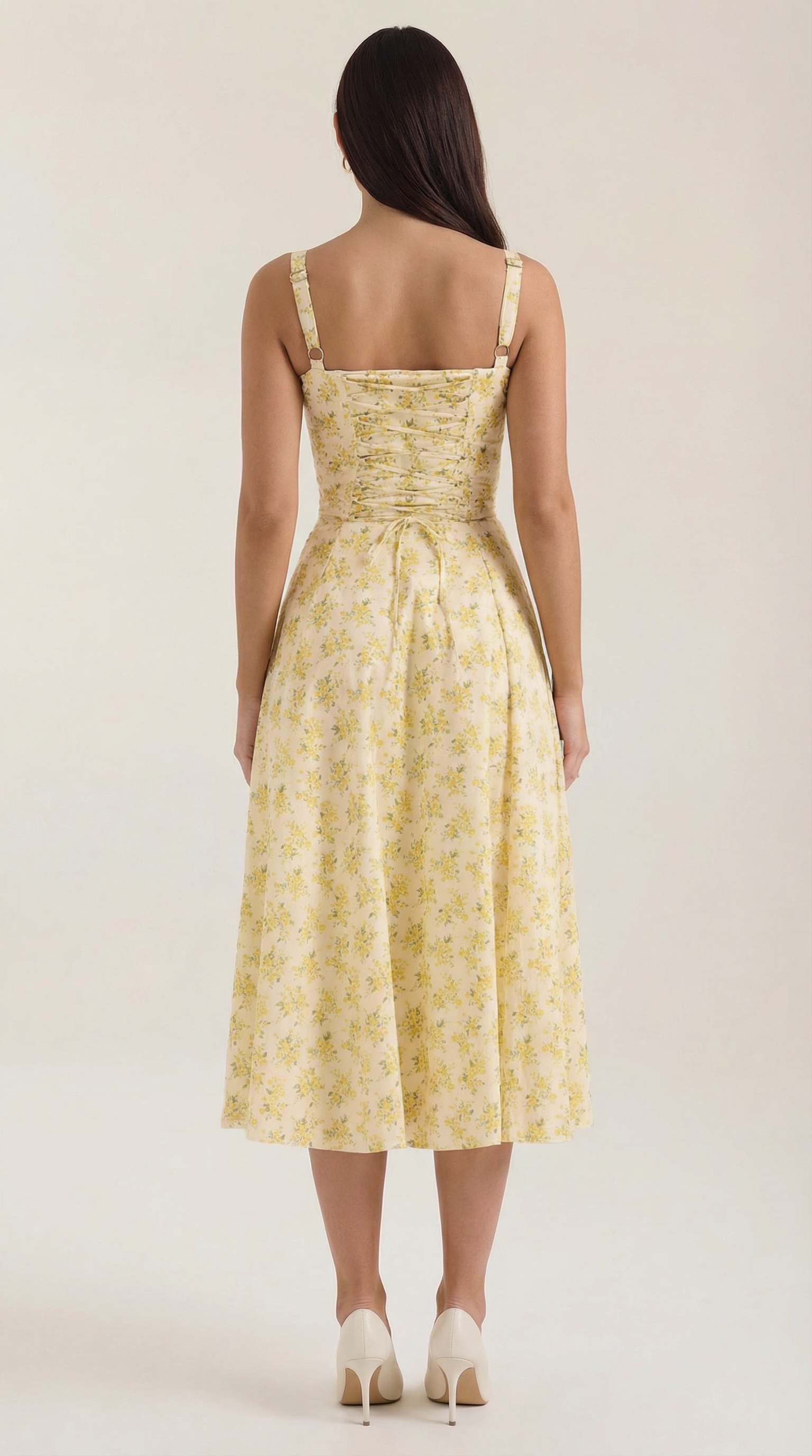Women's Floral Midi Dress Sweetheart