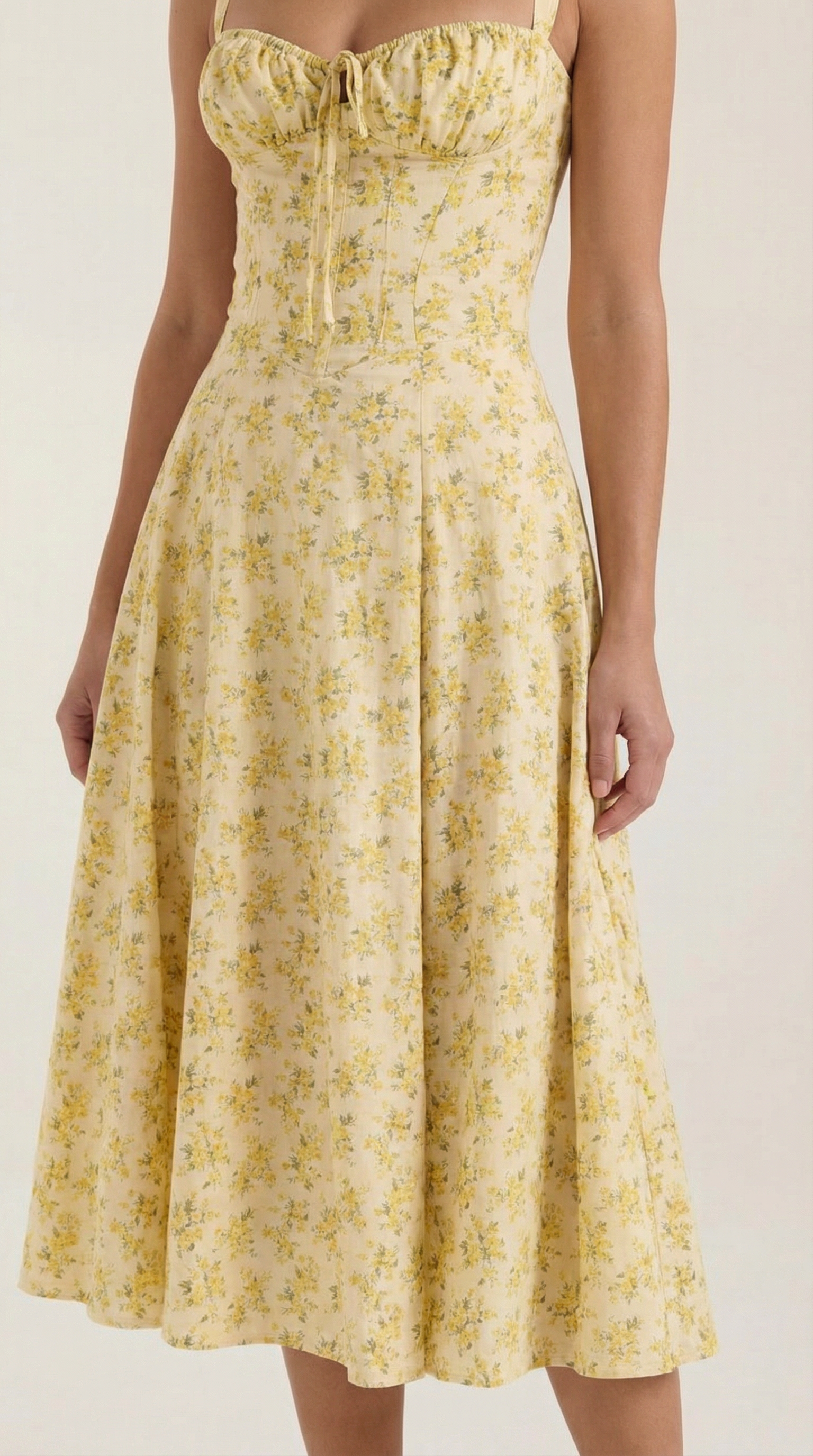 Women's Floral Midi Dress Sweetheart
