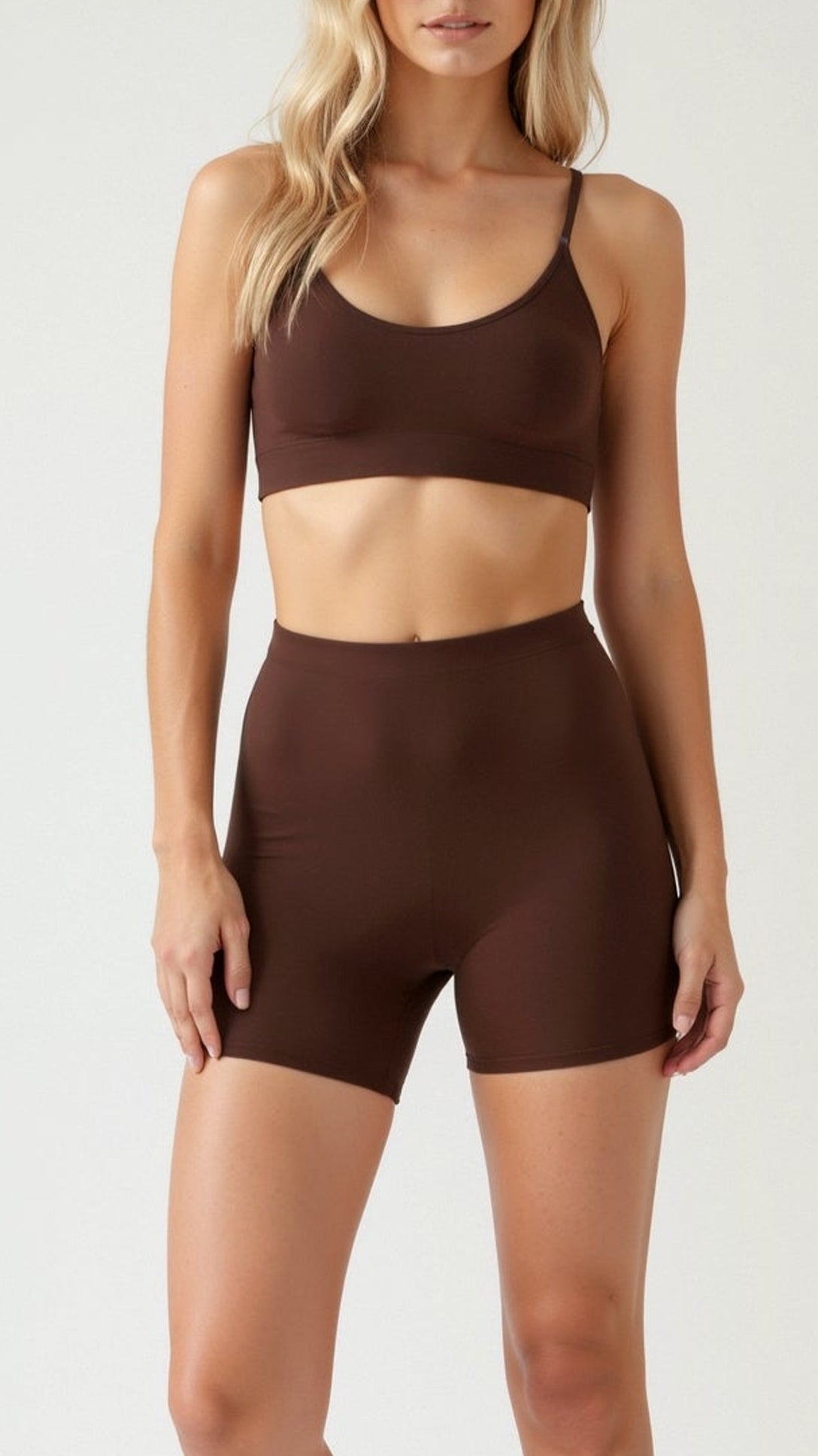 Women's Seamless High Waisted Mid-Thigh Shapewear Shorts