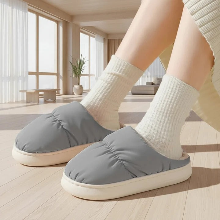 USB Heated Slippers with Plush Interior and Regulated Temperature, One Size Fits Most
