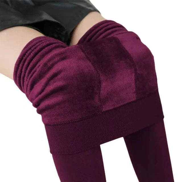 High Waist Fleece Lined Leggings with Four Way Stretch and Breathable Lining