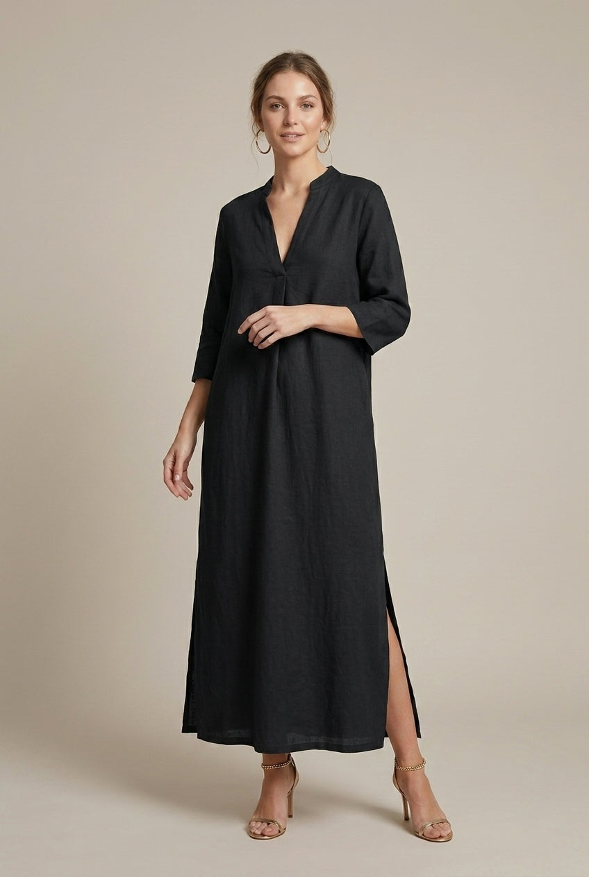 Women's Maxi Dress V-Neck Relaxed Fit
